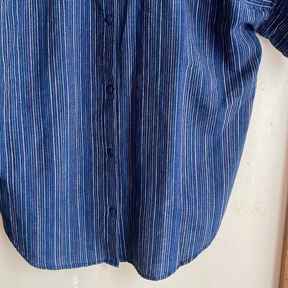Madewell Courier Button-Back Shirt in Cecile Stripe - Picture 11 of 15